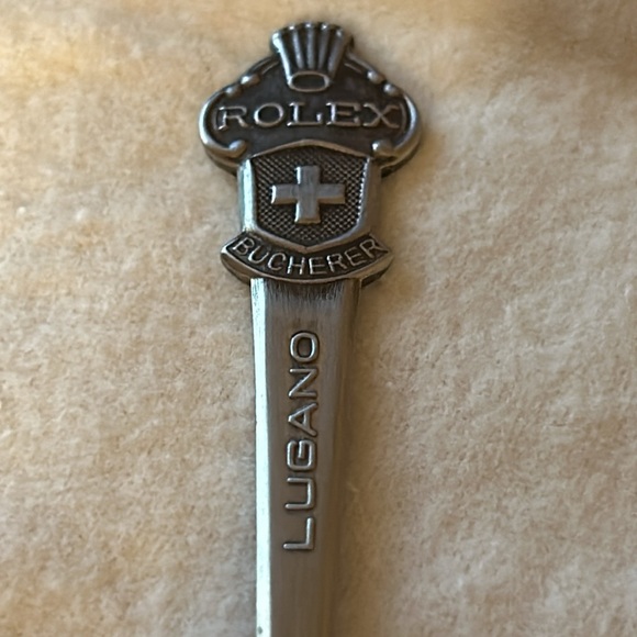 Vintage Rolex Bucherer Lugano Switzerland Collector Spoon - Picture 2 of 5